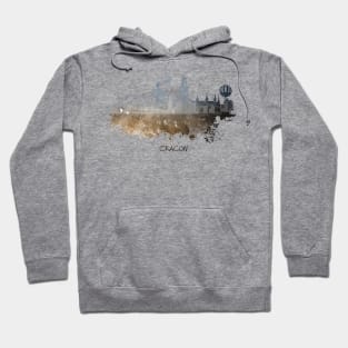 Krakow skyline art #Krakow #skyline Hoodie